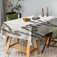 Umjetnost blagoslovljena kućna prirodna jednostavna pravokutna pamučna tkanina za pranje stolnjak rustikalnog smeđi drvena blagoslovljena anti-umorna kuhinjska stola