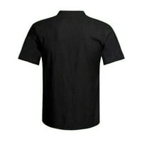 Rovga Muške majice kratkih rukava Casual BluZA pamuk pamuk labavi vrhovi kratkih rukava majica za majicu