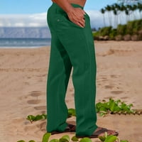 TUPHREGYOW muške vučne pamučne pantalone casual multi-džepovi jogger hlače Čvrste teretne hlače Patchwork