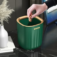 Desktop kantu za smeće za smeće, plastični otpad za kućnu ured kuhinjske ispraznosti tabletop zeleni zlatni lagani luksuzni