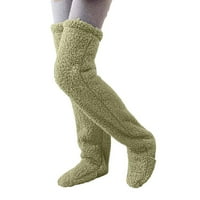 Zimska toplo čarapa za nogu Početna Čarapa za koljena Debele vunene hlače zagrijavači modne meke rastezanje