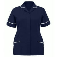 Košulje za žene grafički trendy za vježbanje kratkih rukava V-izrez Radni tisak Bluza Young Womens Tops