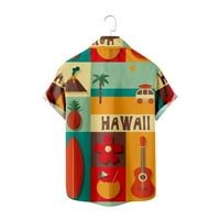 Muške havajske cvjetne majice pamuk od poliestera dolje tropske majice na plaži