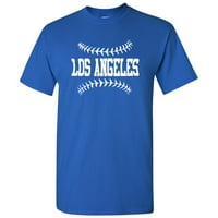 Los Angeles Baseball Laces - Pitcher, Team Sport Graphic Majica - X-Veliki - Royal
