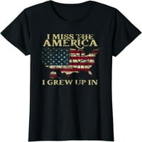 Nedostaje mi Amerika koju sam odrastao u američkoj majici za zastavu u SAD-u