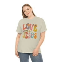 Obiteljskop LLC Love Like Isus majica, Jesus poklon, minimalna džutnja, Biblija Christian Poklon, Boho