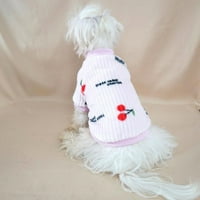 Kostim za kućne ljubimce Slatka životinja Print Print PET kaput Pamuk meka pulover Jakna s pasa Jakna