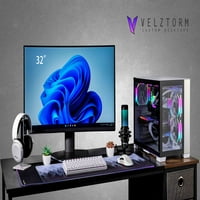 Velztorm Mini Lu Gaming Custom Desktop, WiFi, USB 3.2, HDMI, Port za prikaz, Pobeda Početna)