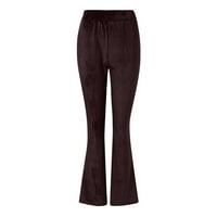 Ženski baršunasti elastični struk palazza Hurtne hlače Hlače Ženske hlače Elastične hlače za žene Radne
