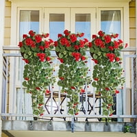 Visina za vještačke viseće viseće vinove loze Begonia Listovi sa cvijećem svile za kućni bračni zid
