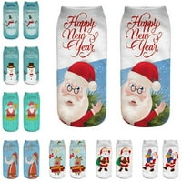 Čarape Ležerne prilike poslovne čarape 3D Božićni Santa Elk Ispis srednje sportske čarape kao što je