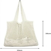 New Dongdaemun pletene torbe šuplje torba Jednostavna torba na ramenu Korejska torba torbica pletena