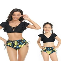 Niuer mama djevojke poremećeno kupaći kostim s plivajućim bikini set dva čipka po porodici podudaranje