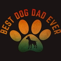 Najbolji pas tata ikad muški ocean plavi grafički tee - dizajn ljudi 3xl