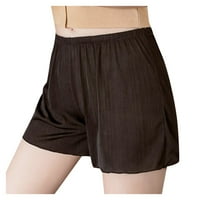Leey-Svjetski kratke hlače za žene Ženske ljetne duphine trčanje s vježbama Stripe kratka ploča crna,
