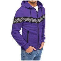 Durtebeua Muški zatvarač up hoodie y2k krivulja patentni duks duks s kapuljačom džemper sa kapuljačom