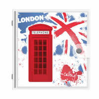 Britanija uk uk london zastava crveni telefonski govornici Foto album novčanik Wedding Family 4x6