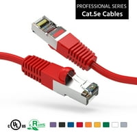 1FT CAT5E zaštićena Ethernet mrežom pokrenuta kabl crvena, pakovanje