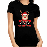 Slatke božićne majice za žensku božićnu odjeću ženske božićne košulje Božić pidžama