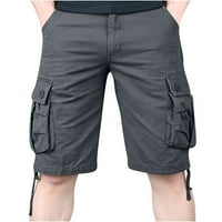 CLLIOS TARGE HORTS za muškarce plus veličine Multi džepovi Hlače Radne taktičke kratke hlače Labavi