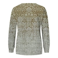 Gotyou Crewneck Pulover za žene, prevelizirani džemperi majice dugih rukava, osnovni vrhovi tunika za