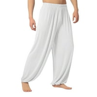 DTIDTPE muške hlače modne muške ležerne pune hlače sa sobnim labavim pantalonama jogger ples joga pantnih