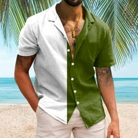 Košulje za muškarce na vrhu Ležerne prilike kratkih rukava Proljeće Ljeto Turned Neck 3D tiskane majice