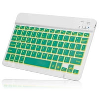 U lagana ergonomska tastatura sa pozadinom RGB svjetla, višestruki tanak punjiva tipkovnica Bluetooth