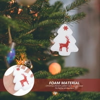 Božićno drvsko oblici polistireredeCorativni stiroporni ukrasi ukrasi poklon oznake ukrasi konus cone