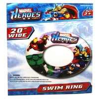 Marvel Heroes bijela i plava pozadina superheroj napadački prsten na napuhavanje
