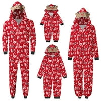 Aunavey podudaranje porodičnih božićnih očitaca pidžama setovi na patentnim patentnim zatvaračem Elk
