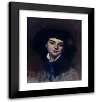 André Gill Black Moderni uokvireni muzej umjetnosti ispis pod nazivom - Ženski portret