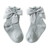 Štetno pari novorođenčadi Proklizavajuće udobne luk pamučne mrežice Novorođene čarape za gležnjeve za