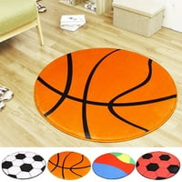 Dabay Okrugli nogometni košarkaški uzorak tablica kombiniraj stolica Mat Carpet Carpet Decor, 1