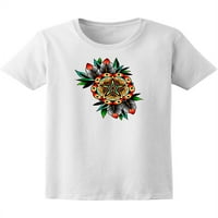 Šarena majica sa starom školom Flower Women -image by Shutterstock, Ženska velika