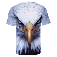 Majica Eagle 3D tiskana majica Men Classic Adult Kids kostim, 8xL