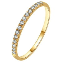 Prstenje nakita Žene Ring Rhinestone Vjenčanje Je nakit Prstenje veličine 5- Legura poklon pribor za