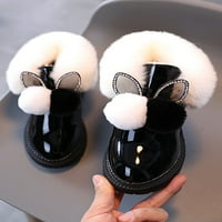 Difumos Toddler Modni plišani toplo obložene zimske čizme Comfort okrugli plijesni plijesni hodanje