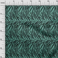 Onuone svilena tabby prašnjava teal zelena tkanina tigar životinjska kožna zanata projekti dekor tkanina