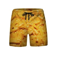 Sdjma casual sportske kratke hlače Muška hrana realistična 3D tiskane ljetne kratke hlače Plaže Swim