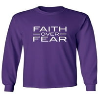 Vjera zbog straha za odrasle majicu dugih rukava