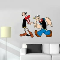 Popeye The Mornar i maslinic crtani likovi Zidna umjetnost naljepnica Vinilna naljepnica Dječja dječja spavaća hrana za djecu Izdržljivo vodootporan visokokvalitetni naljepnica naljepnica i štap za skidanje
