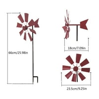 Vrtni dekor i alati Degrees Metalni okretni vjetar za patuljak TRAVNO Otvoreni dvorišni travnjak