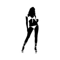 Seksi striptizer djevojka naljepnica naljepnica Die Cut - samoljepljivi vinil - otporan na vremenske prilike - izrađene u SAD - mnogo boja i veličina - pole plesač za uklanjanje izvođača plesača