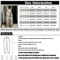 Jumpsuits za žene Ljeto Ležerne prilike Boho džepne vrećice BIB kombinezon Plus veličine Hlače Maxi