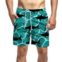 Muški životinjski modni stil kupaćih kostimi labavi kupaćim trupovima sa džepovima Plaže kratke hlače