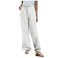Feternal Fashion ženska sopstvena kanta za samostojeći džepni pantalone za slobodno vrijeme Capri hlače