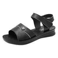 DMQupv Comfort sandale za žene sa memorijskim pjenama Kuka za kuke za starije meke jedinice klizne papuče ženske sandale veličine široke sandale crne 6,5