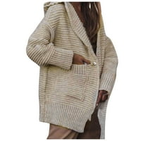 Dame džemper prsluk zimski modni plišani jednostavni džemperi za žene za žene