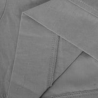 Posteljine kratke hlače za žene pamučne posteljine casual šorc elastične velike struke baggy comfort